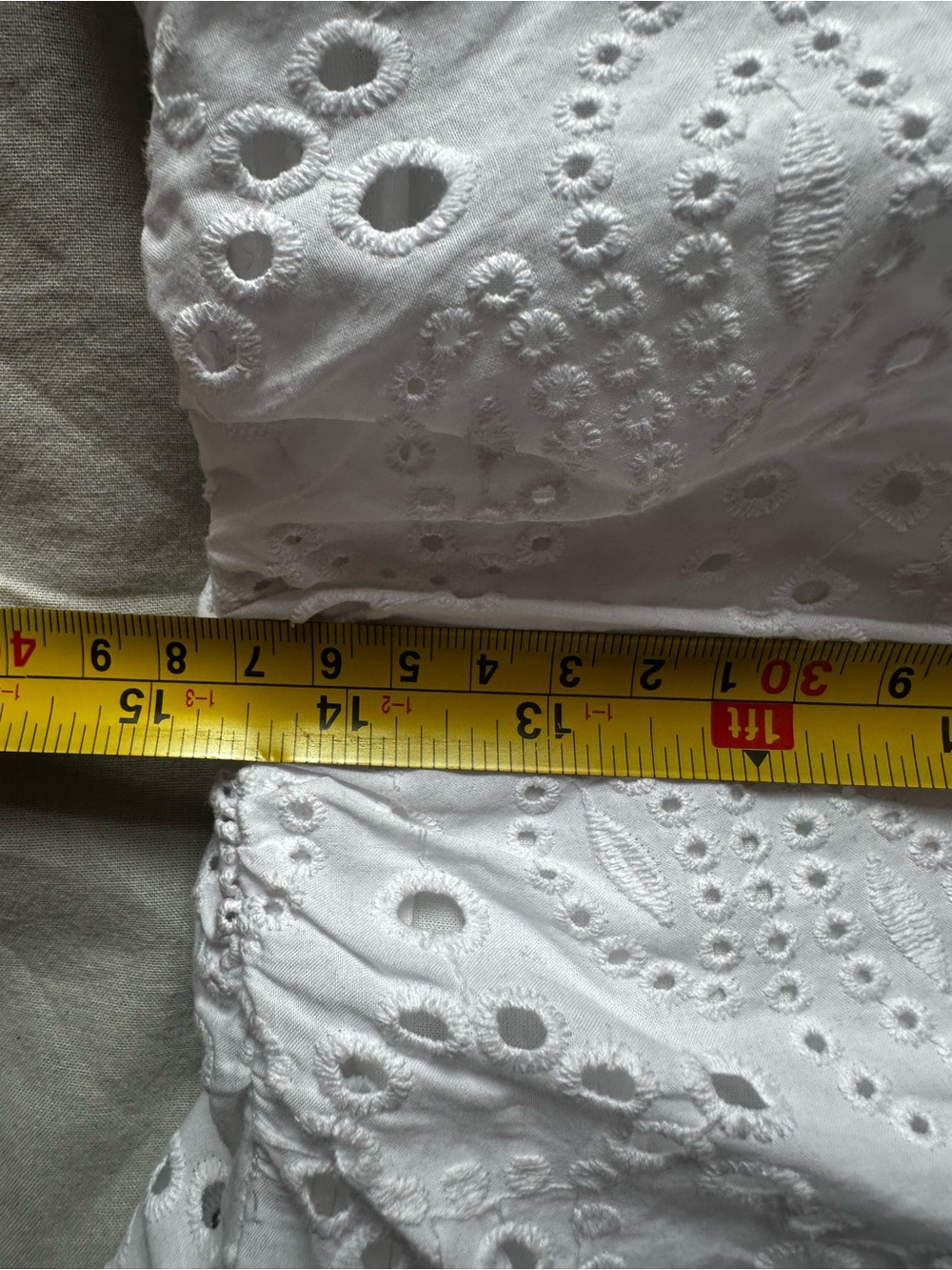 Veronica Beard Romantic Eyelet Midi Dress White Cotton Sleeveless Size 8 - Picture 11 of 13